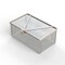 Anysizebasket Light Duty Basket: 10Lx6Wx4H, 304 SS, Hinged Lid with Thumb Clasp, No Handles, Mesh: 2 x .063 FLB-100060040-L02S - alternate 3